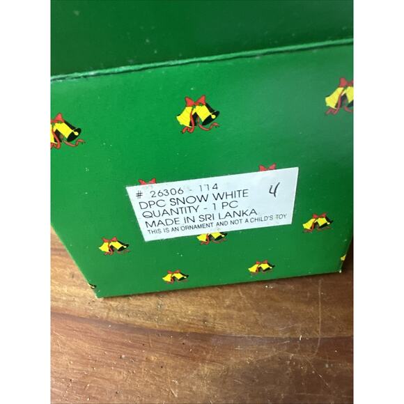 Grolier Collectibles Disney Snow White Porcelain Treasures Ornament In Box - Picture 6 of 6